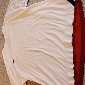 Lebron Nike Tshirt Type Size 3XL White And Red/maroon‎